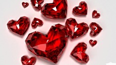 hearts glass